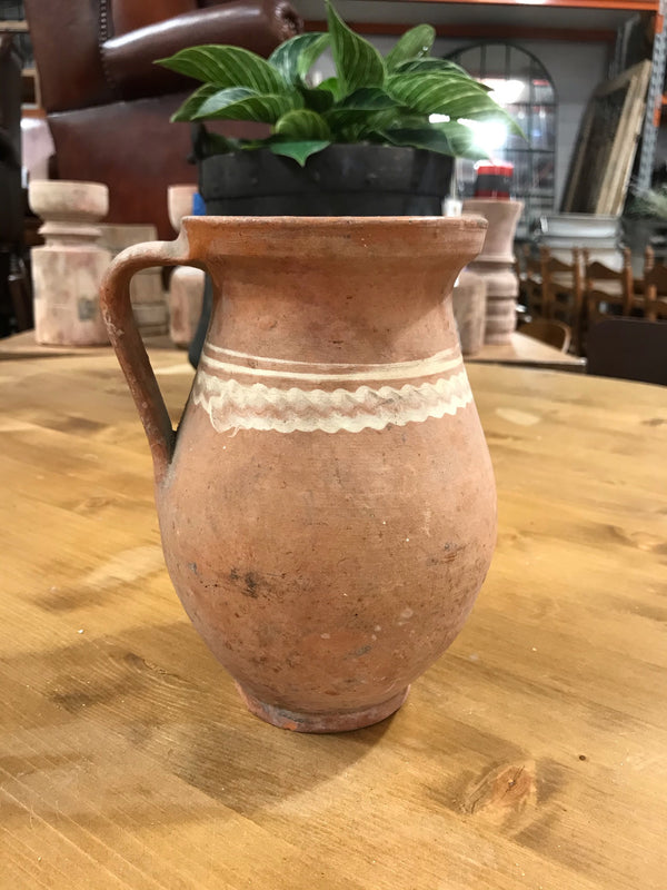 Hungarian Gypsy Terracotta Vessle/ Jug  #3355