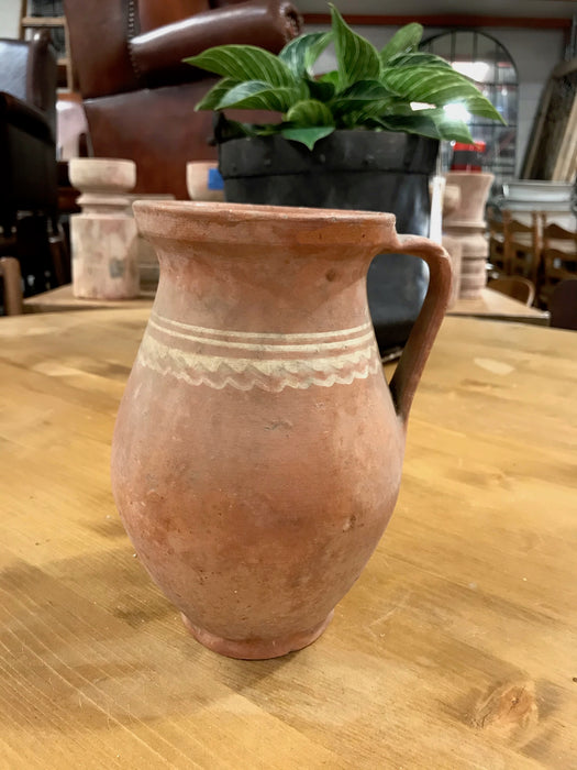 Hungarian Gypsy Terracotta Vessle/ Jug  #3355