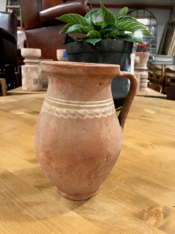 Hungarian Gypsy Terracotta Vessle/ Jug  #3355
