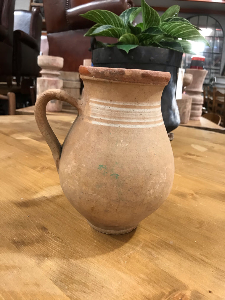 Hungarian Gypsy Terracotta Vessle/ Jug  #3356