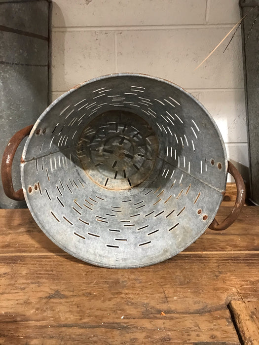 Vintage Turkish Olive Picking Bucket  #3364