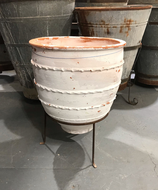 Vintage Turkish Terracotta  Big Mouth Pot #3369