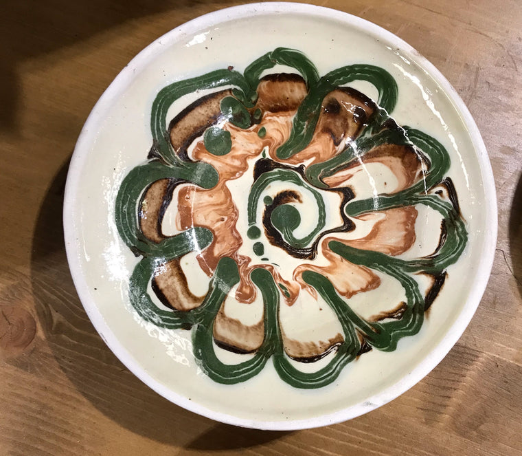 Old  Hungarian Terracotta Bowl #3374/1