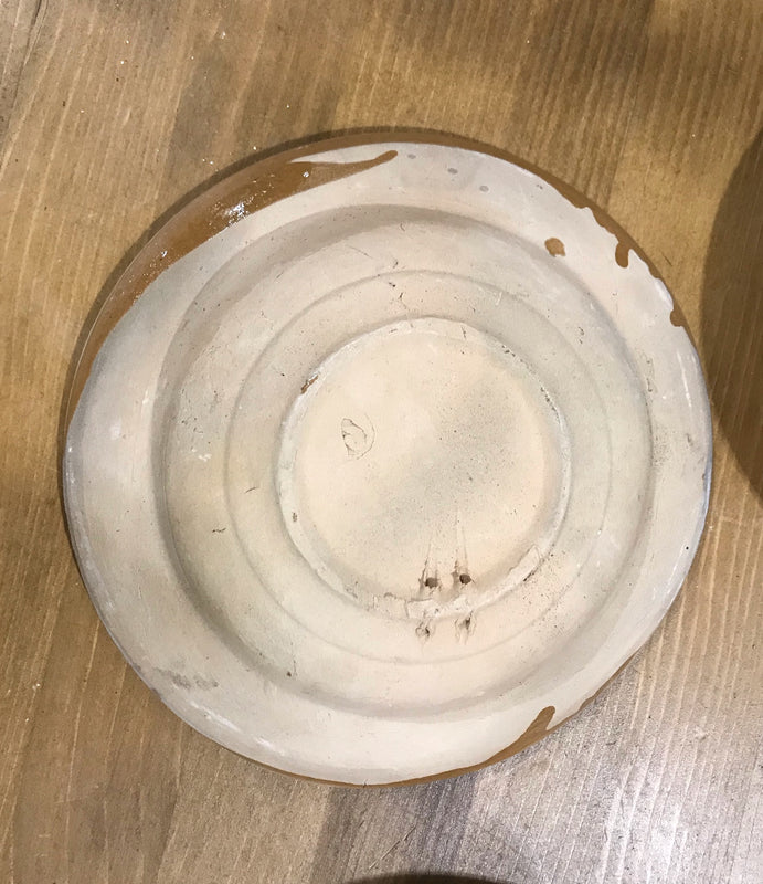 Old  Hungarian Terracotta Bowl #3375/3