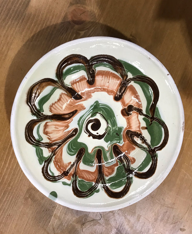 Old  Hungarian Terracotta Bowl #3374/5
