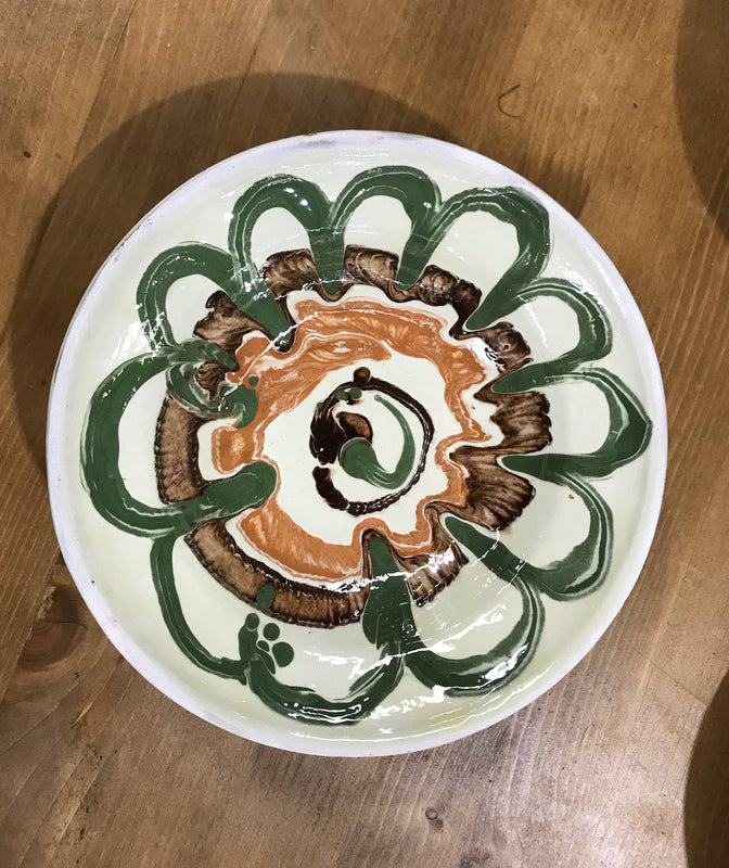 Old  Hungarian Terracotta Bowl #3374/7