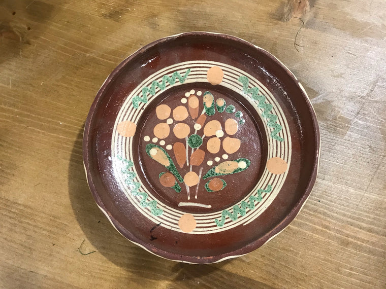 Old  Hungarian Terracotta Bowl #3377