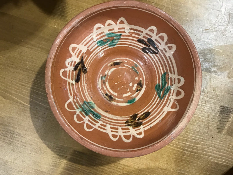 Old  Hungarian Terracotta Bowl #3378/1