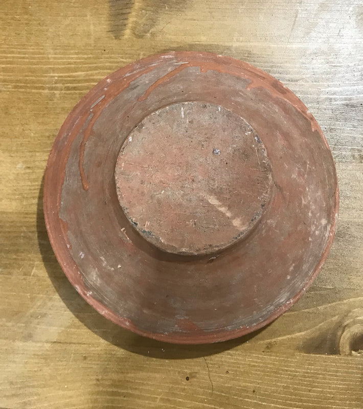 Old  Hungarian Terracotta Bowl #3378/2