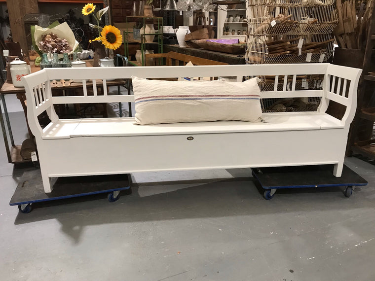 European Wooden Kitchen Box Bench  #3379