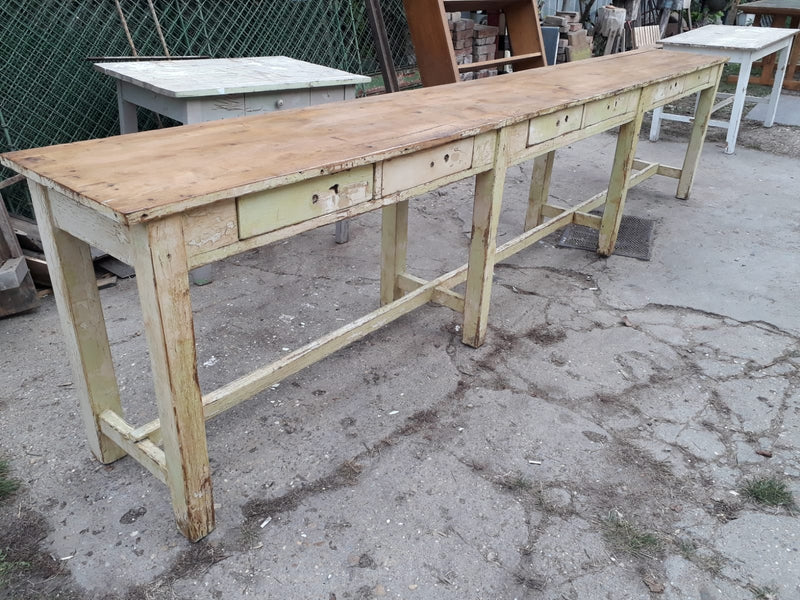 European kitchen island farmhouse dining table 3.6 mt #2671 Byron