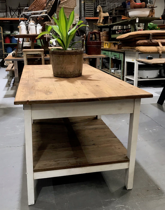 Vintage European Farmhouse  Table / Island  #3413 BYRON
