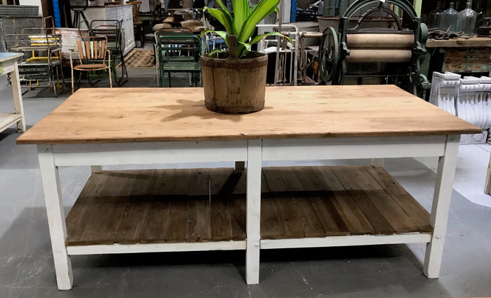 Vintage European Farmhouse  Table / Island  #3413 BYRON