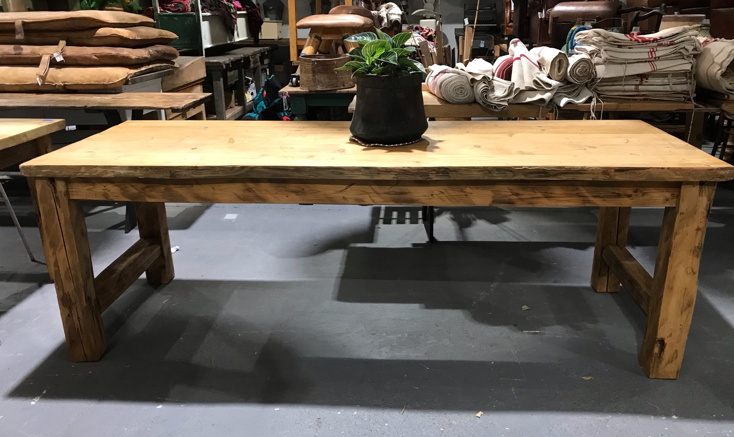 Vintage European Farmhouse  Table   #3416
