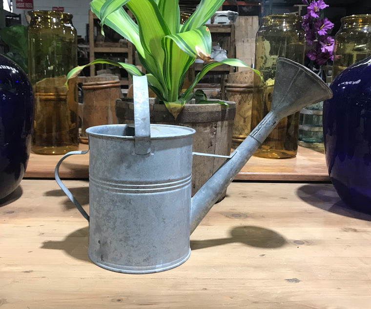Vintage European  Galvenized Watering Cans #3422/ 5