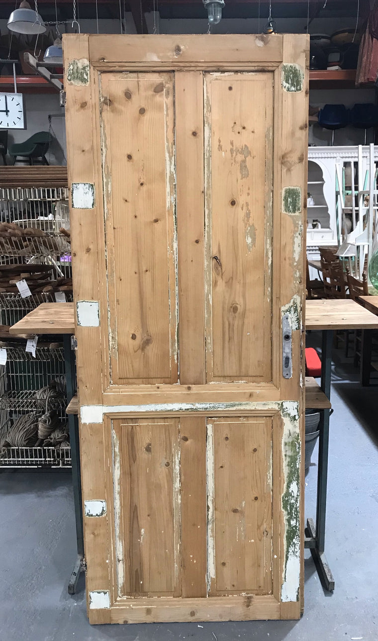 Vintage European Wooden House Door #3433/ 3