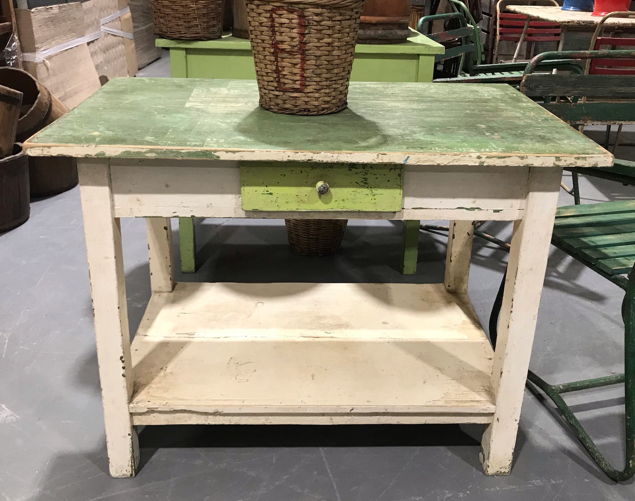 European Farmhouse Table # 3438/ 2