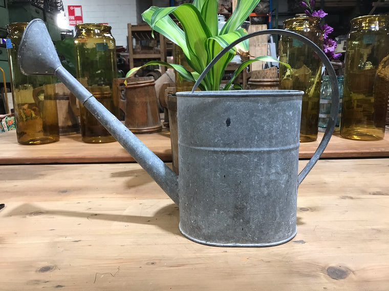Vintage European  Galvenized Watering Cans #3446/ 1