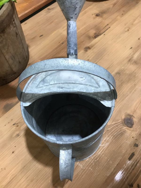 Vintage European  Galvenized Watering Cans #3446/  5