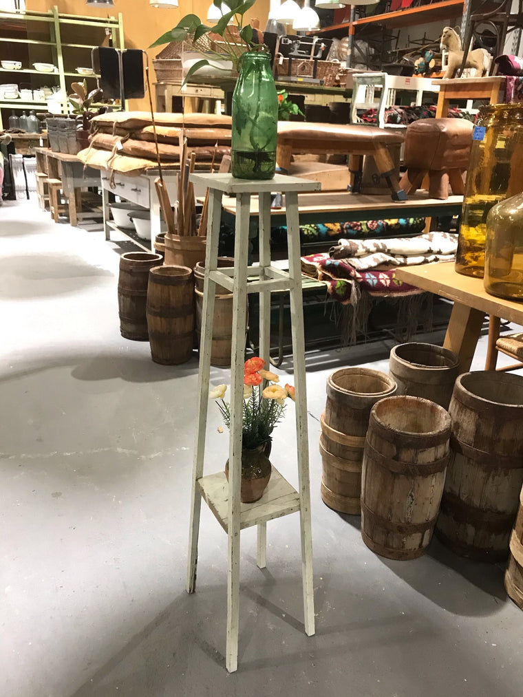 Vintage European Wooden Plant Stand #3449 A