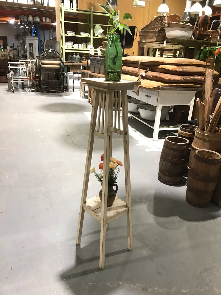 Vintage European Wooden Plant Stand #3449 C Byron