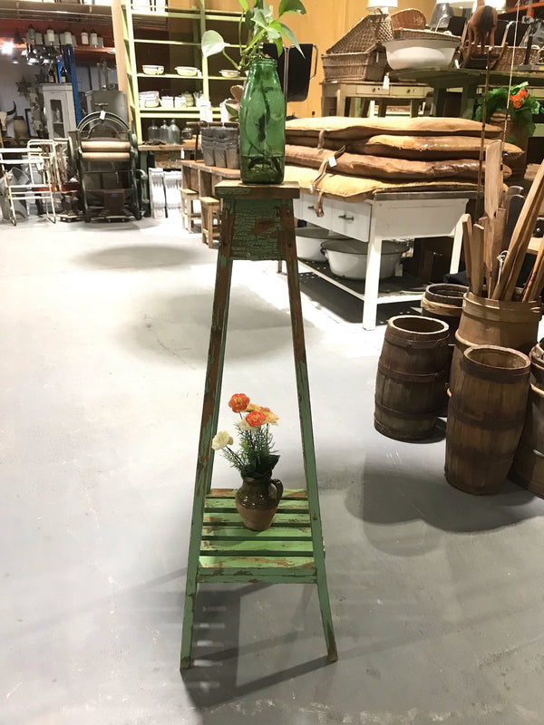 Vintage European Wooden Plant Stand #3449 D Byron Warehouse