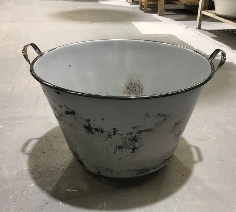 Vintage European Enamel  Cauldrons #3450 E