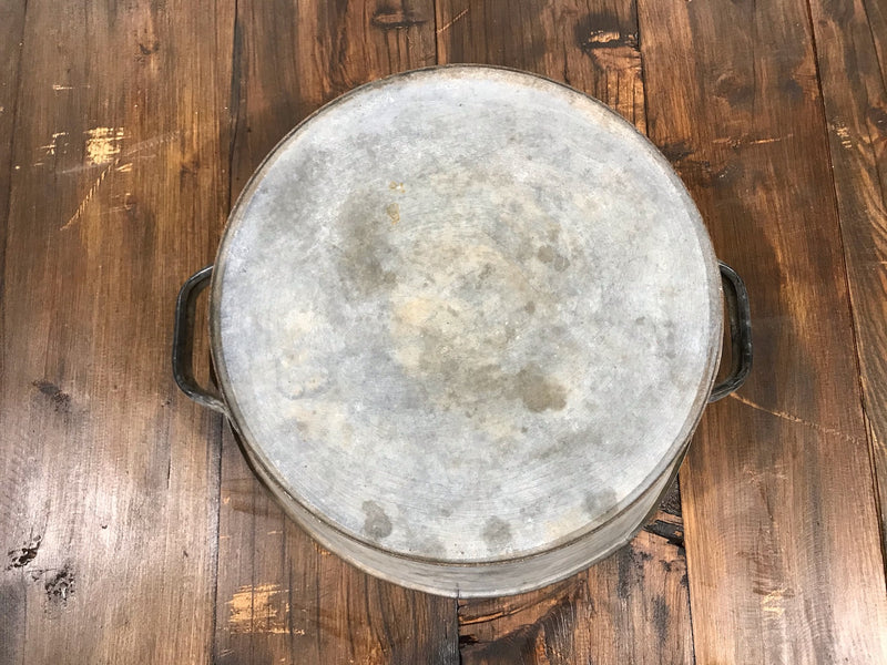 Vintage  European Galvanised Wash Tub # 3452 A
