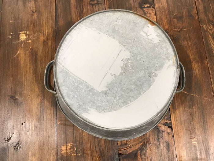 Vintage  European Galvanised Wash Tub # 3452 C