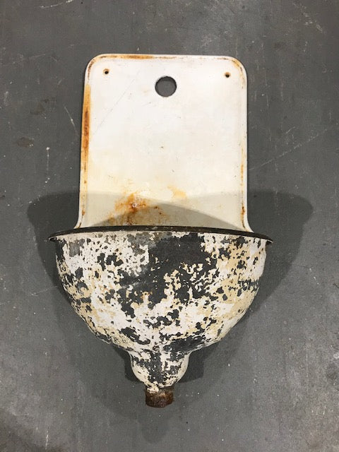 Vintage European Cast Iron Wall Fountain #3453 B