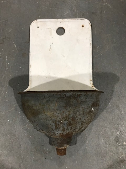 Vintage European Cast Iron Wall Fountain #3453 D