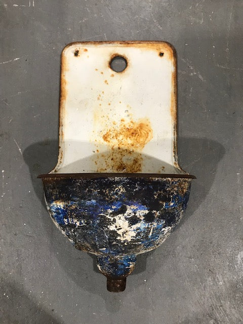 Vintage European Cast Iron Wall Fountain #3453 E