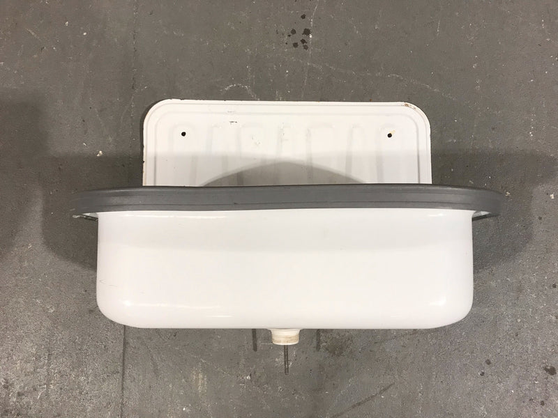 Vintage  European Enamel Wall Sink #3457 C