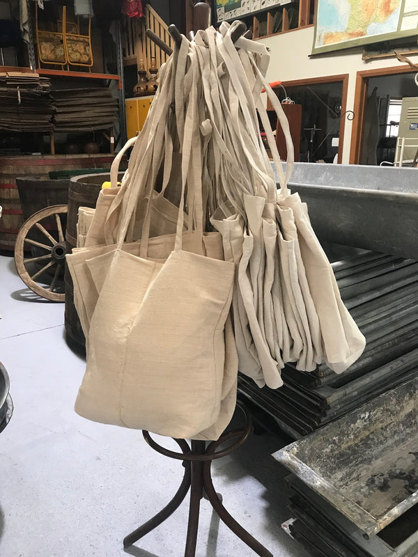Vintage French Linen Tote bags  #2212