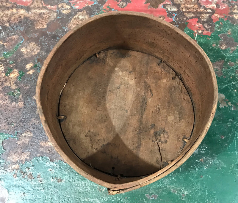 Vintage European Wooden Veggie Bowl  #3459 A Byron