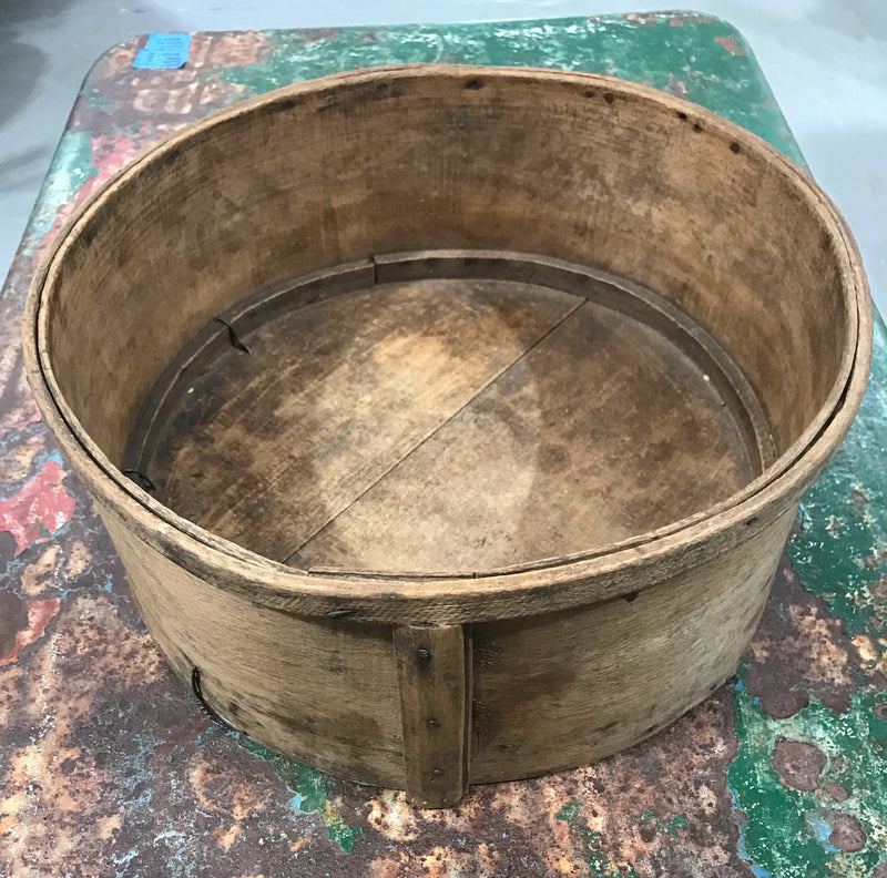 Vintage European Wooden Veggie Bowl  #3459 B