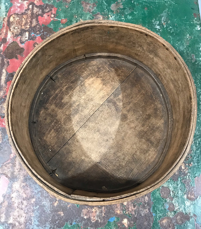 Vintage European Wooden Veggie Bowl  #3459 B