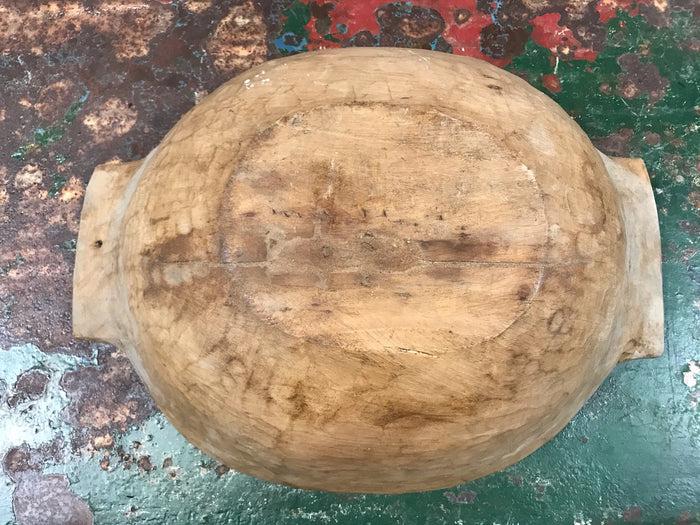 Vintage  European Wooden Bowl  #3460 B