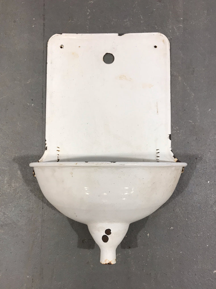 Vintage European Enamel  Wall Fountain #3465 C