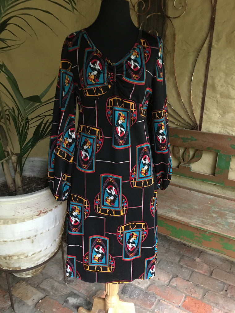 Vintage 70s Dress #C033  FREE AUS POSTAGE