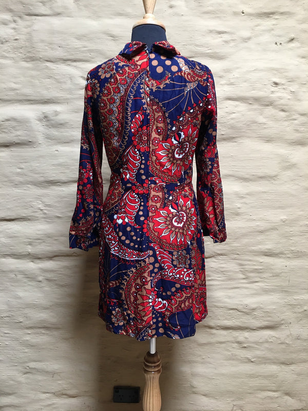 Vintage 70s Dress #C041  FREE AUS POSTAGE