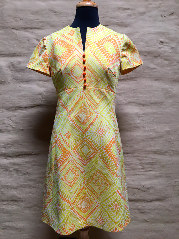 60/ 70s Dress #C046  FREE AUS POSTAGE