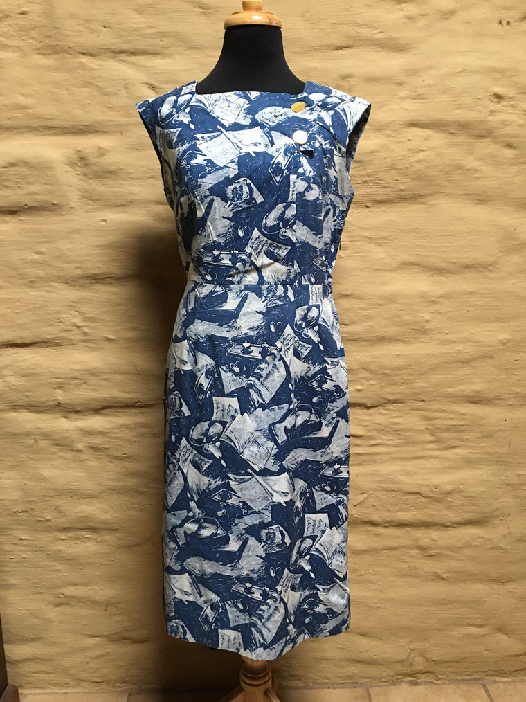 Vintage 50s Dress #C053  FREE AUS POSTAGE