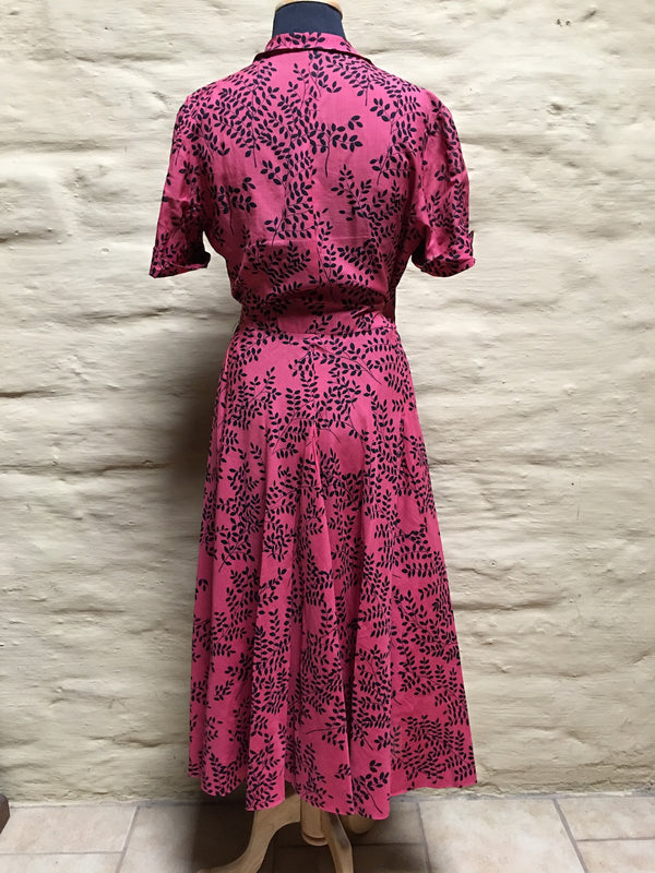 Vintage 40s Dress #C057  FREE AUS POSTAGE