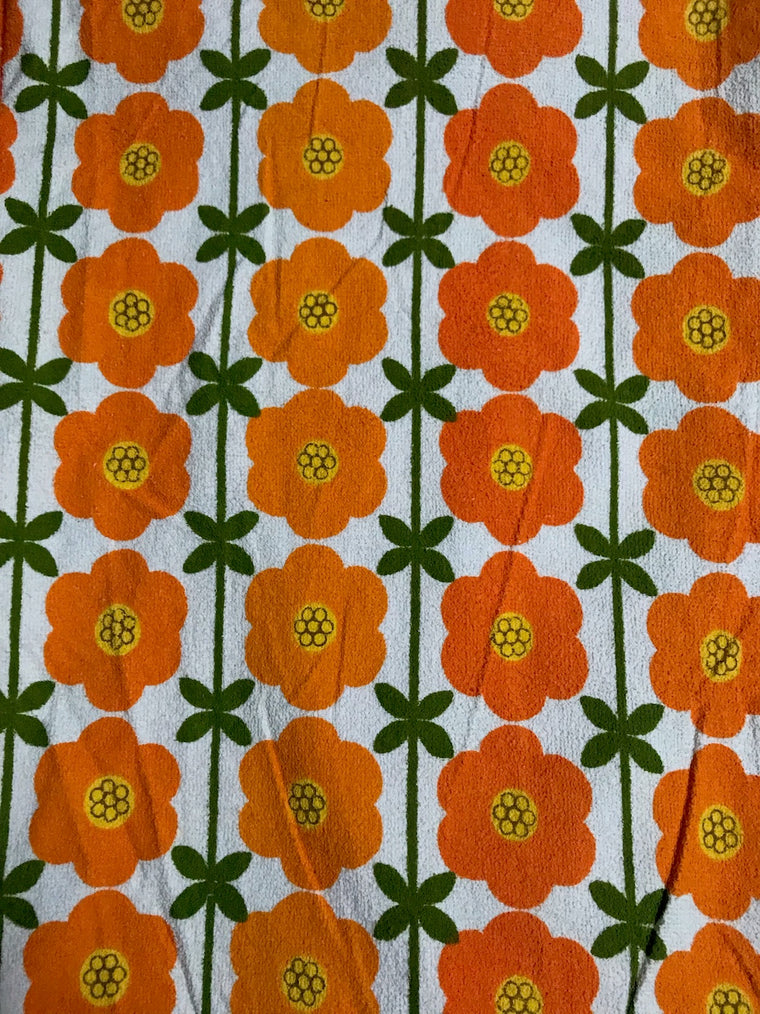 Vintage Terry Towelling Curtain   #F245 FREE AUS POSTAGE