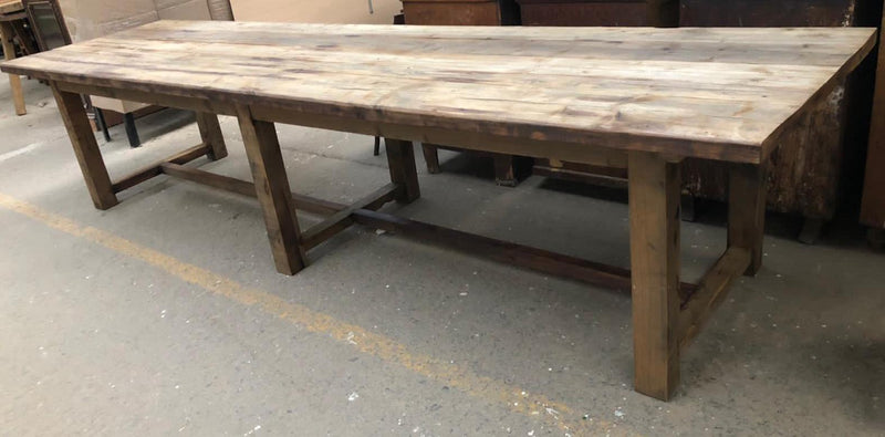 Vintage European Farmhouse  Table  3.7 mt #3281 Byron