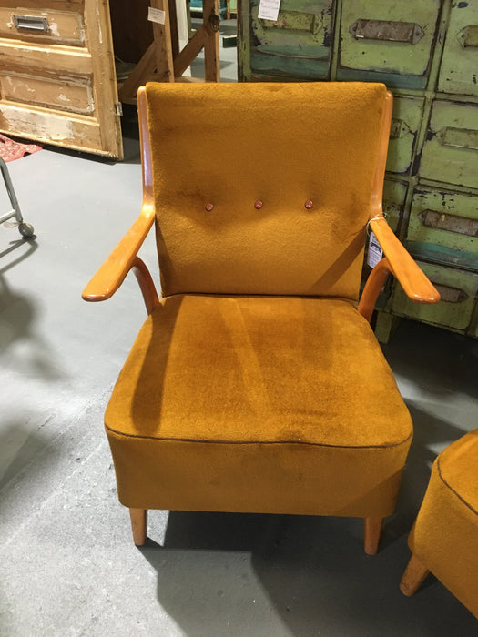 Vintage industrial Czech Halabala club chair selling per chair #2752