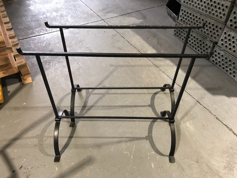 Vintage European Wrought Iron Tresle Table Legs #3484