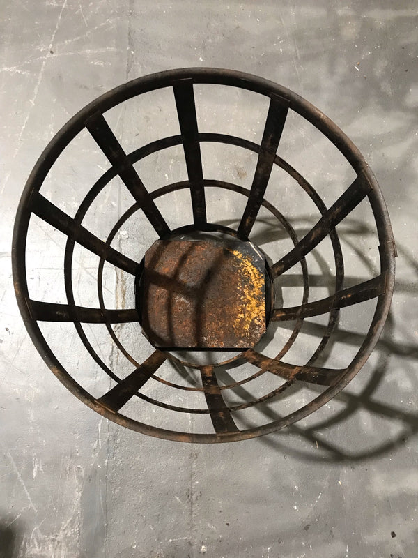 Vintage European Metal Crate/ Basket  #3487 B