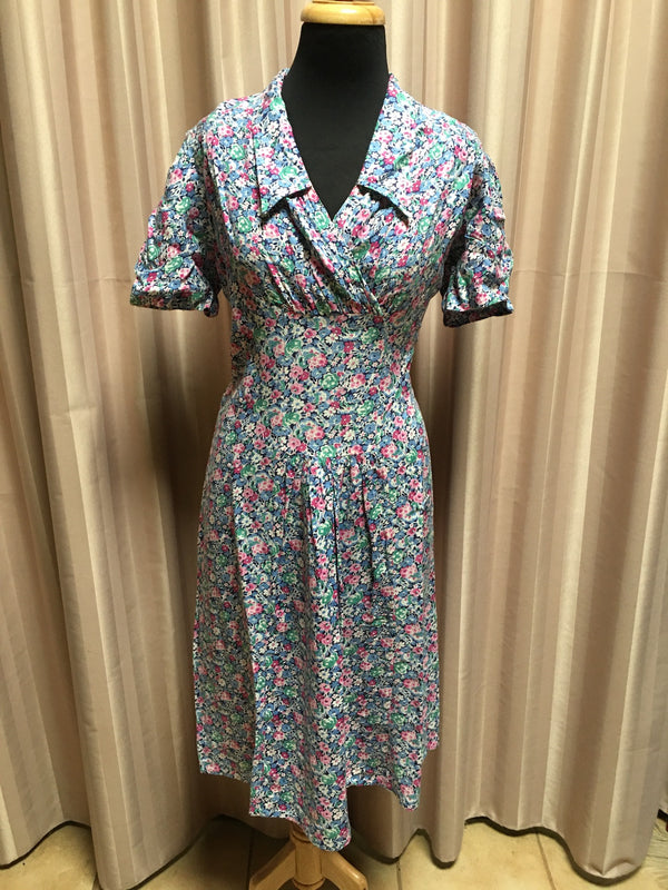 Vintage 40s Dress #C078 FREE AUS POSTAGE